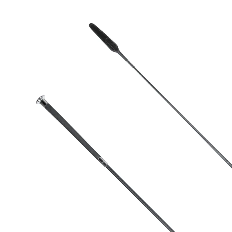 Country Direct X-Grip Flat End Dressage Whip Black 110cm