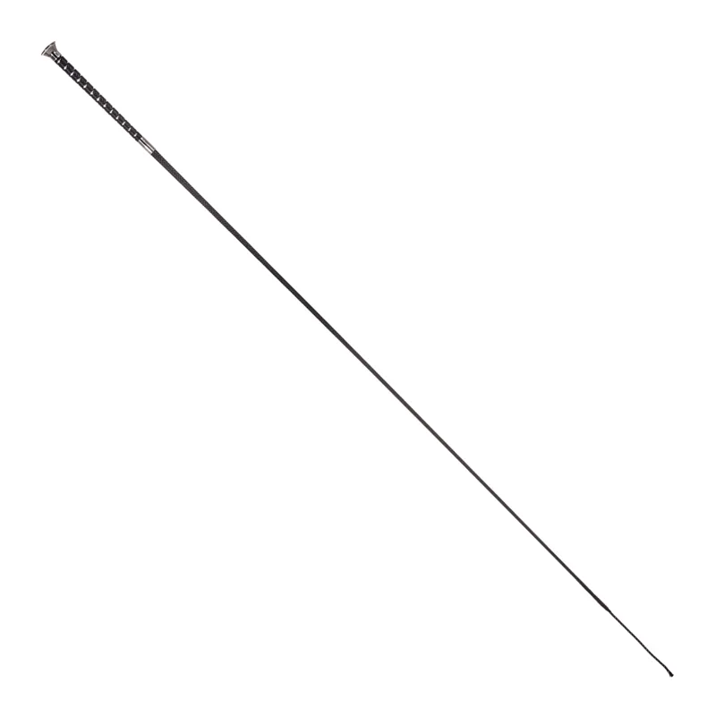 Country Direct Metallic Fleck Dressage Whip Black-1