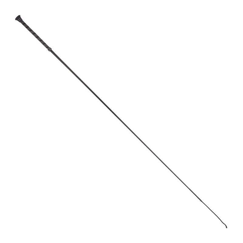 Country Direct Rubber Thread Handle Dressage Whip Black 150cm-1