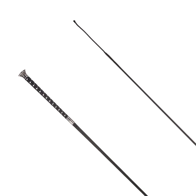 Country Direct Metallic Fleck Dressage Whip Black