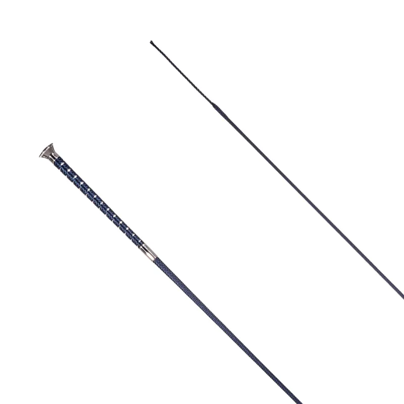 Country Direct Metallic Fleck Dressage Whip Navy