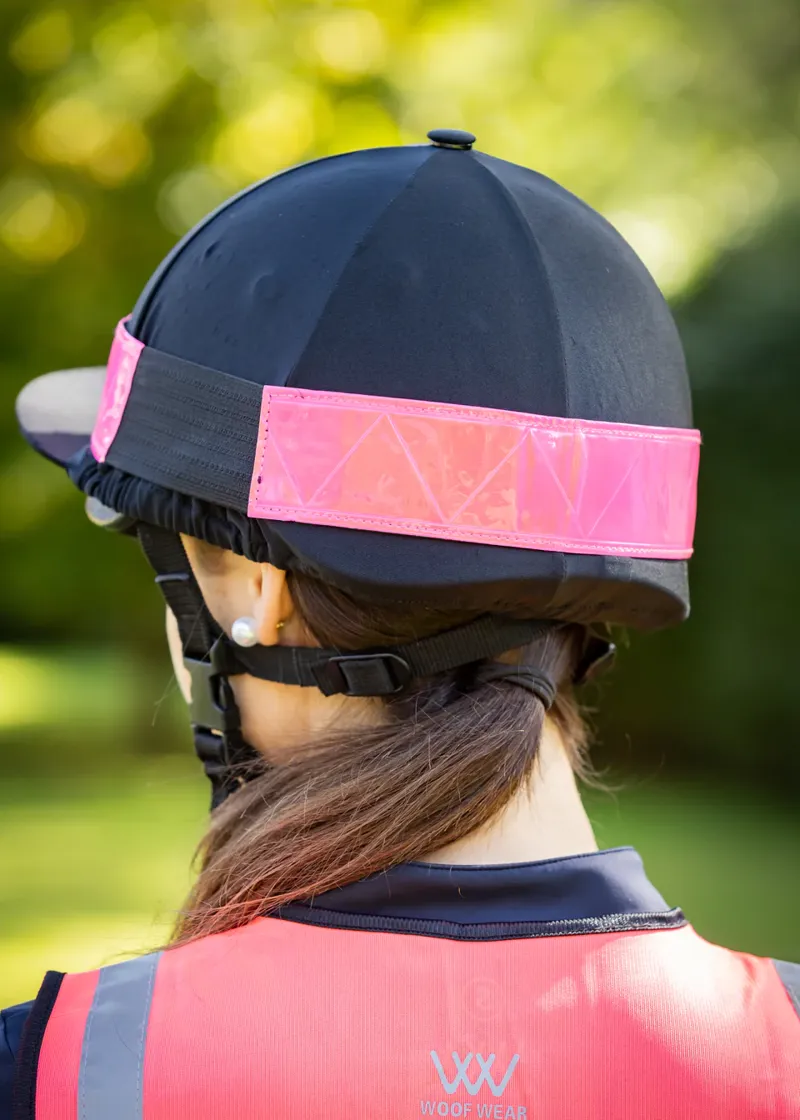 Woof Wear Hi Vis Hatband Pink-2