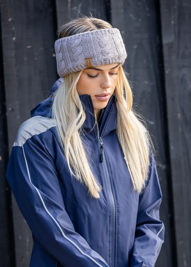 Woof Wear Cable Headband in Stone-1