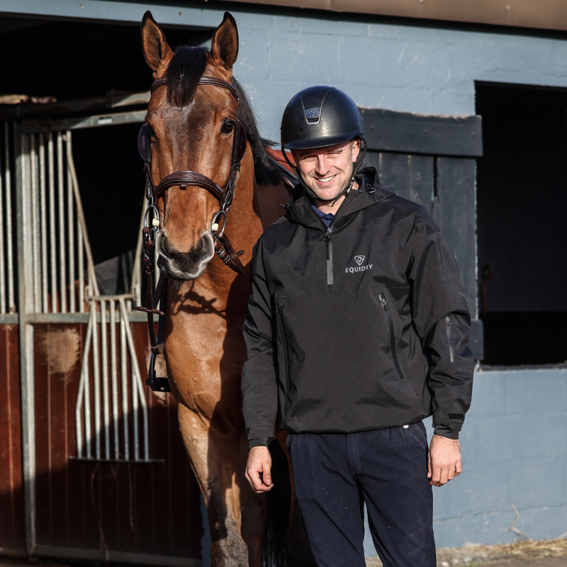 EQUIDRY Storm Smock with Velour Lining Black-4
