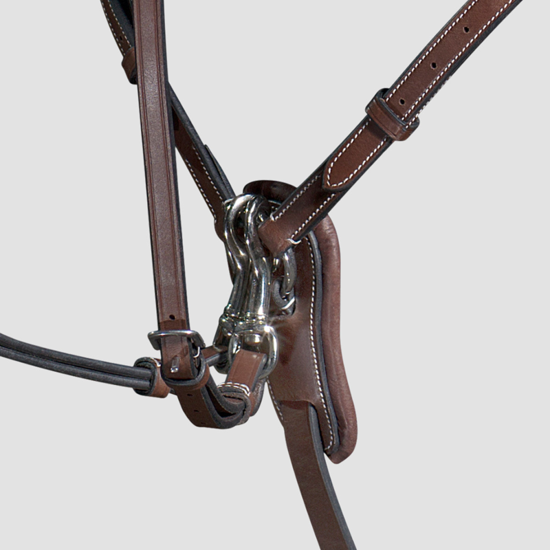 Equiline Breastplate With Martingale Attachment Brown-1