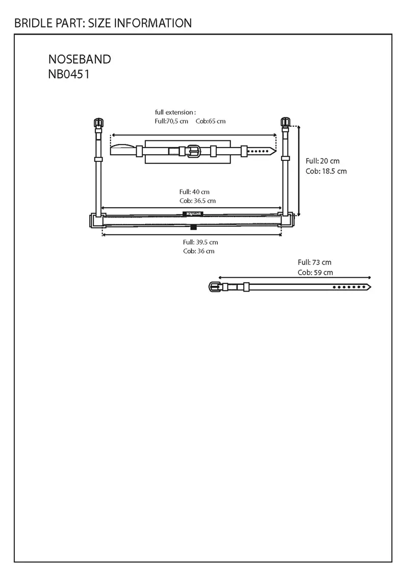 Equiline Convex Noseband With Removeable Flash Brown-2