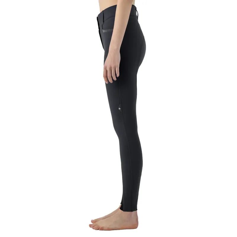 Equiline Crystalef High Waist Full Grip Ladies Breeches Black-1