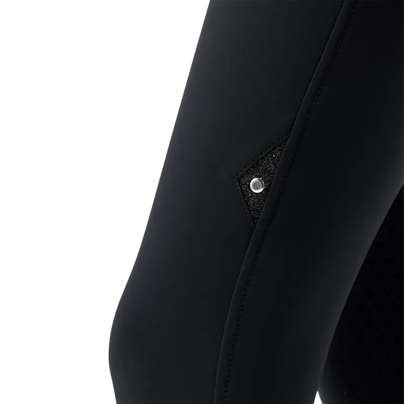 Equiline Crystalef High Waist Full Grip Ladies Breeches Black-2
