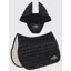 Equiline EQTRICOLORE Jump Saddlecloth and Ear Net Set Black