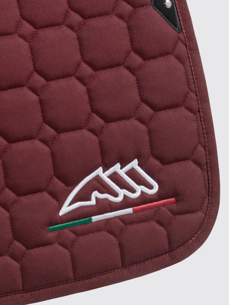 Equiline EQIFLAGGY Jump Saddlecloth and Ear Net Set Burgundy-1