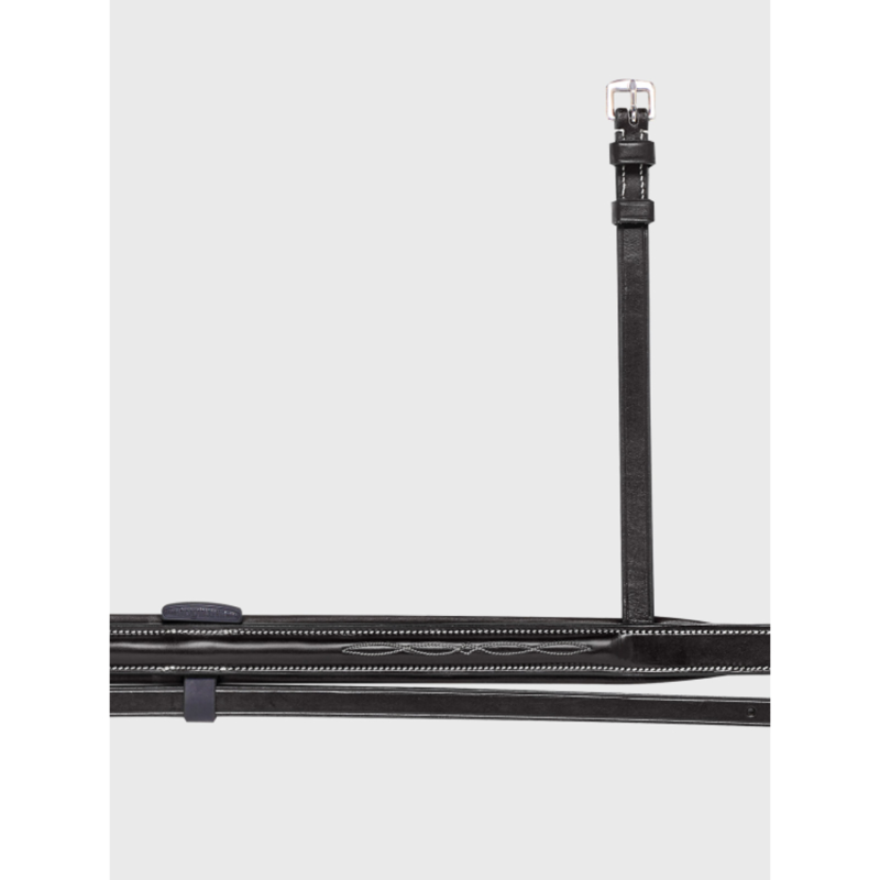 Equiline Shaped Convex Noseband With Removable Flash Straps Black-1