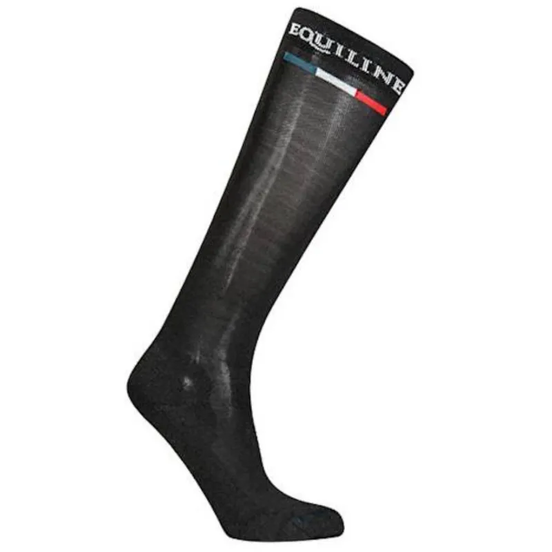 Equiline Silver Plus Light Riding Socks Black
