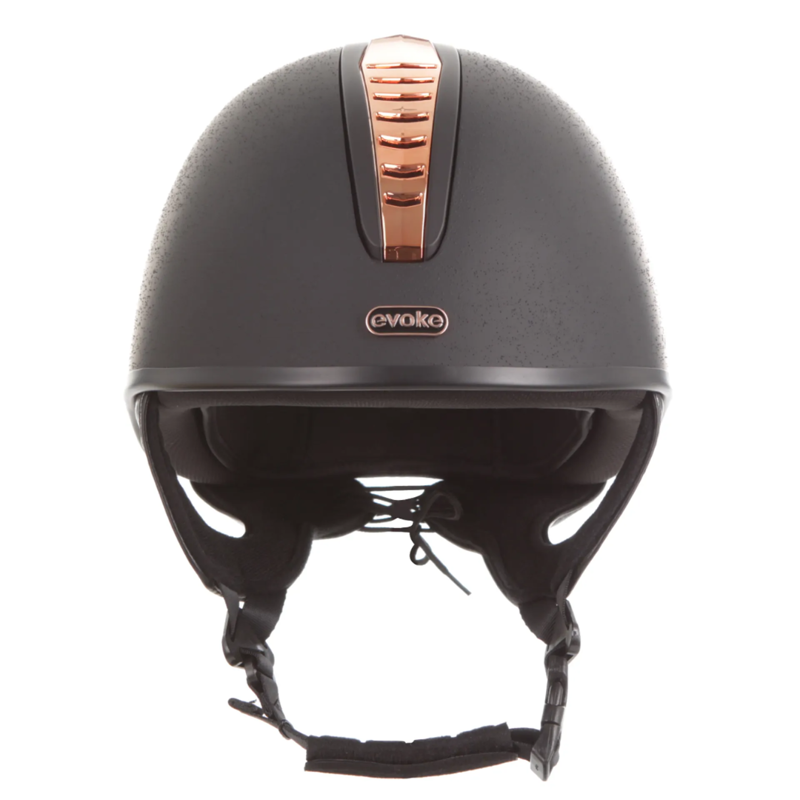 Evoke Orion Jockey Skull Black Rose Gold Black-3