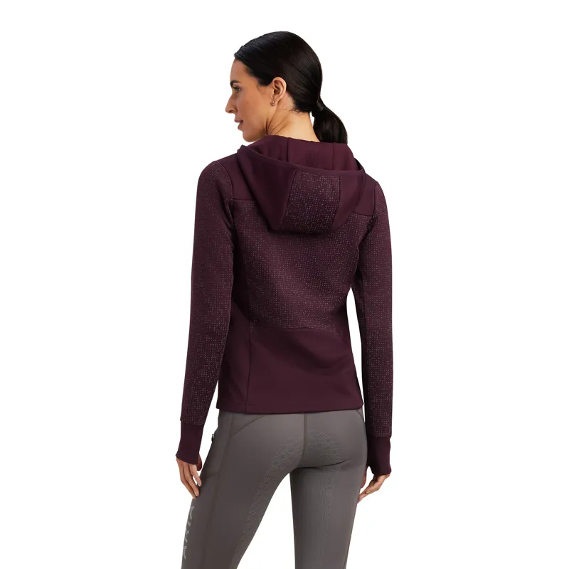 Ariat Women's Lumina Full Zip Hooded Sweatshirt Mulberry-2