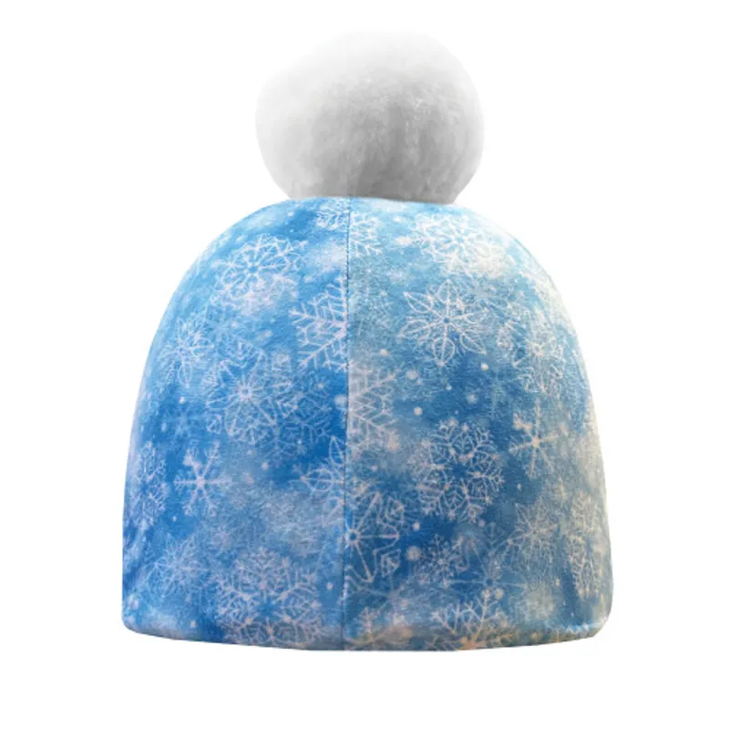 Childs Fjord Snowflake Hat Silk - Blue/White -1