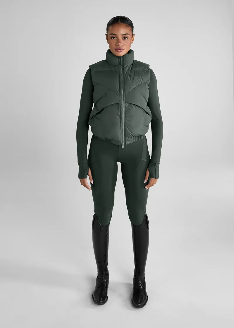 Aztec Diamond Core Mid Layer Gilet Fern-2