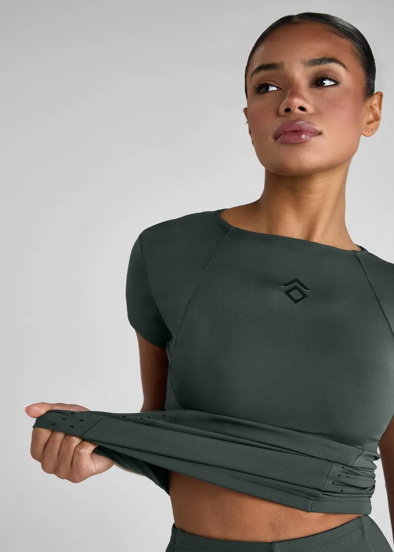 Aztec Diamond Core Tech Tee Fern-1