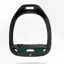 Flex-on Safe-on Stirrups Black - Dark Green - Ultra Grip Inclined - Black