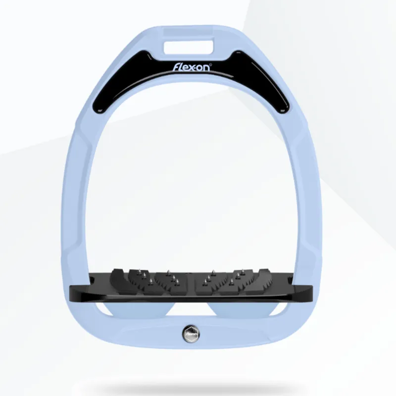 Flex-on Safe-on Stirrups Ultra Grip Inclined Glacier - Glacier- Black