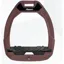 Flex-on Safe-on Stirrups Chocolate - Black - Ultra Grip Inclined - Chocolate