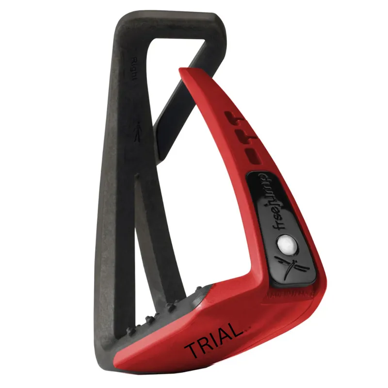 Free Jump Soft Up Lite Stirrups Black/Red - TRIAL