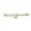 Traditional Horseshoe Stock Pin - Gold 75mm