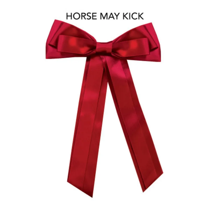 Horse Competition Warning Tail Ribbon - Red 