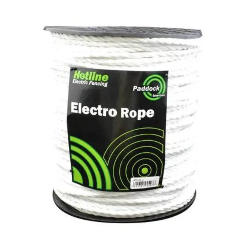 Hotline paddock Essentials 6mm Electro Rope 100m White