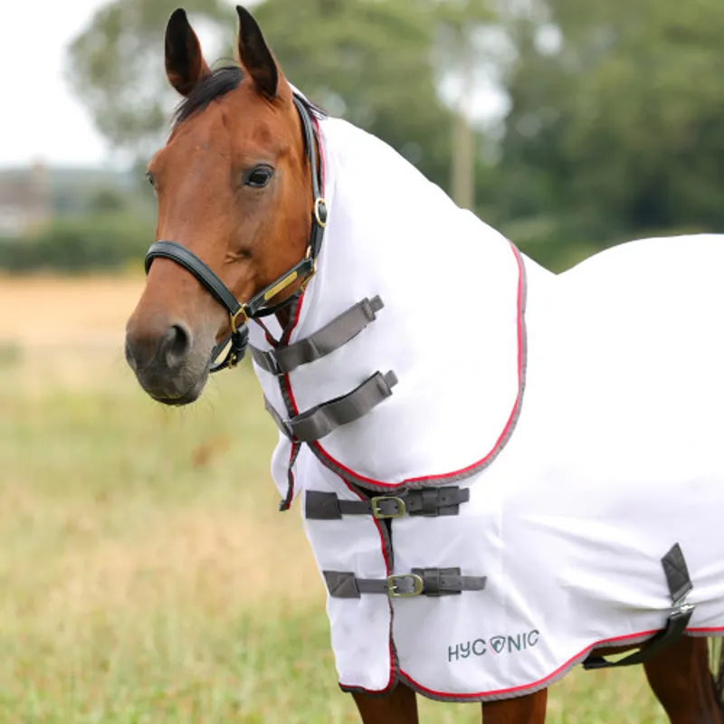HyCONIC Fly Rug With Detachable Neck White-1