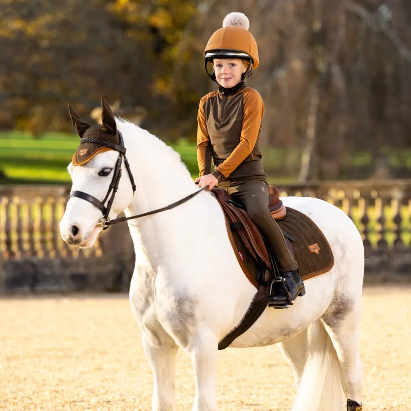 LeMieux Pom Hat Silk Ginger One Size