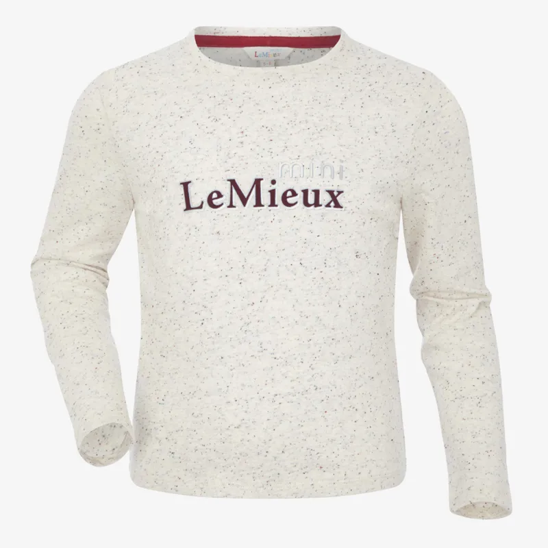 LeMieux Mini Jessie Long Sleeve Top Ecru/Nep-1