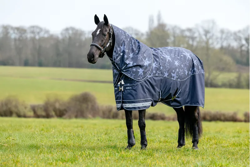LeMieux Arika Star 100g Turnout Rug Navy