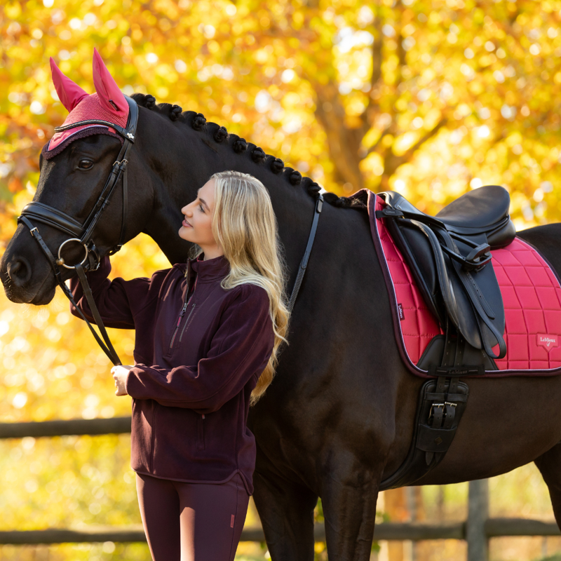 LeMieux Loire Classic Dressage Square Cranberry-1