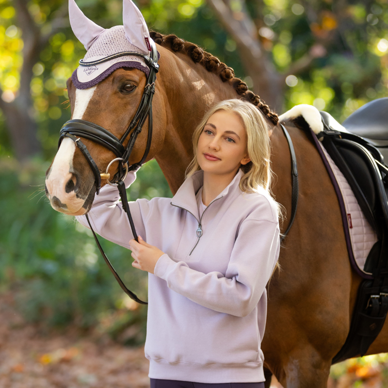 LeMieux Keira 1/4 Zip Sweat Lilac-3