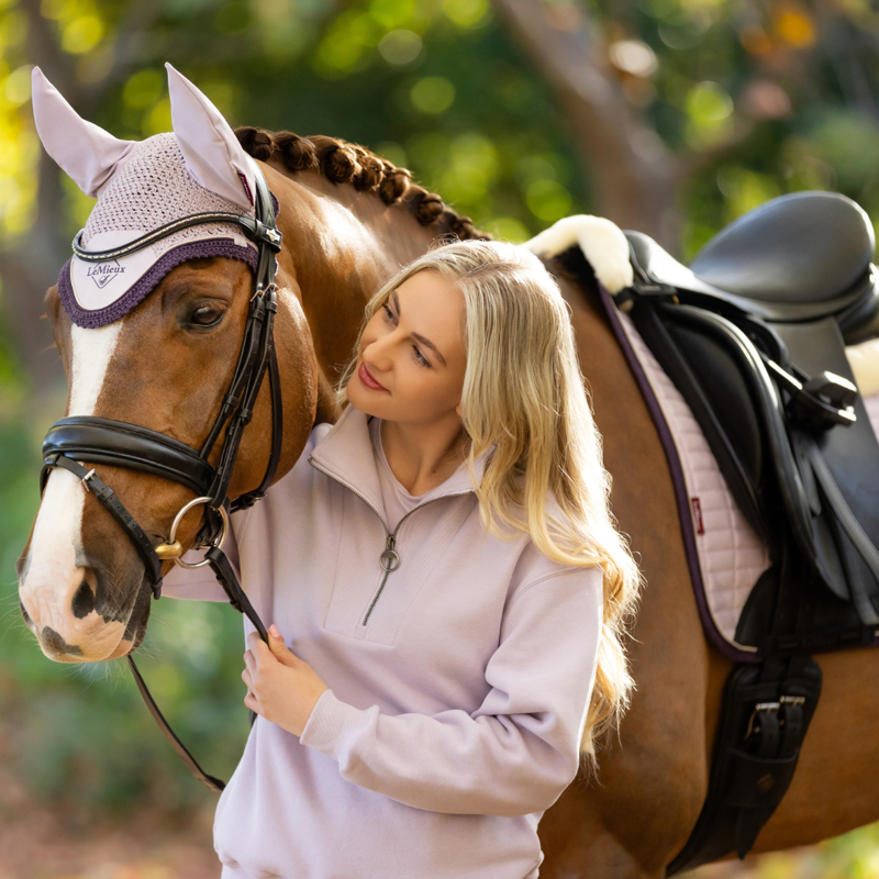 LeMieux Keira 1/4 Zip Sweat Lilac-4