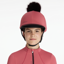 LeMieux Classique Pom Hat Silk Cranberry