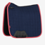 LeMieux Suede Dressage Square Navy/Cranberry