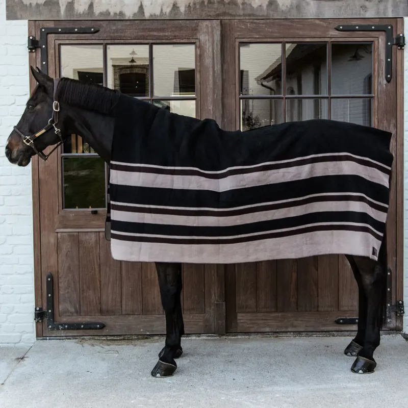 Kentucky Heavyweight Fleece Rug Square Brown/Beige