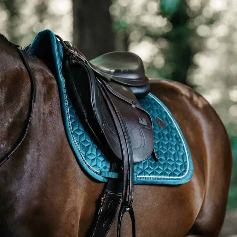Kentucky Jumping Velvet Saddle Pad Emerald-2