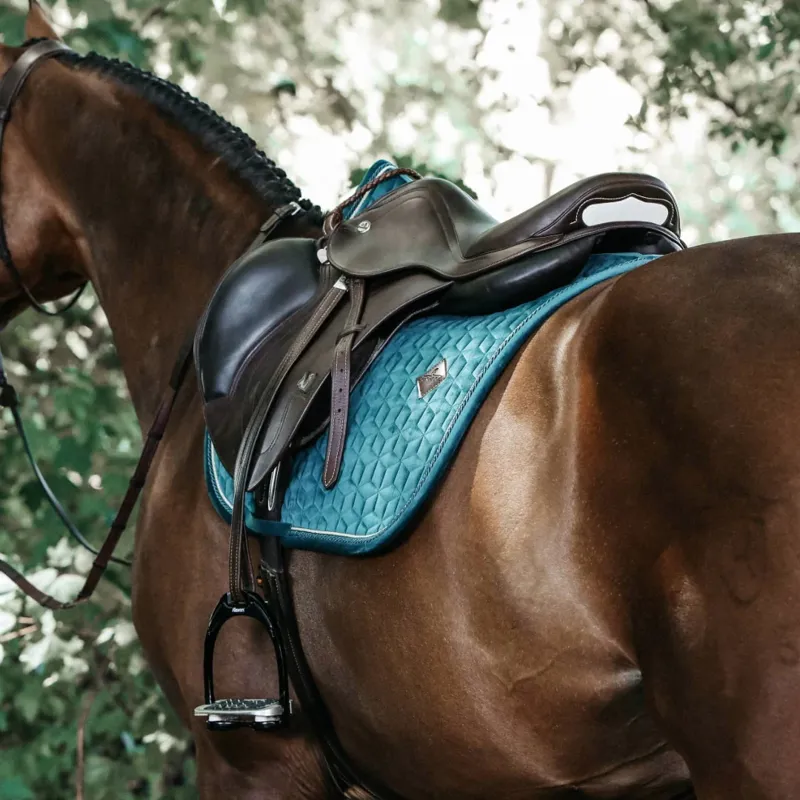 Kentucky Jumping Velvet Saddle Pad Emerald-4