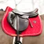 Kentucky Jumping Velvet Saddle Pad Red