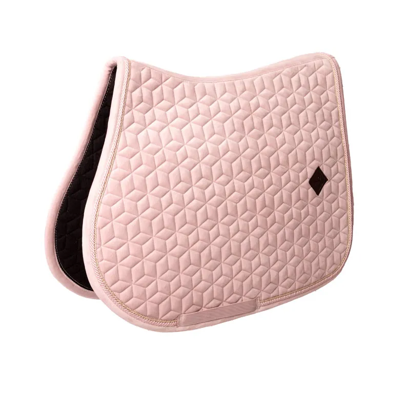 Kentucky Jumping Velvet Saddle Pad Soft Rose
