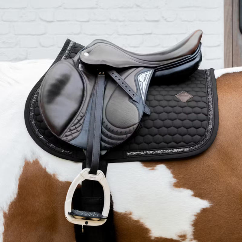 Kentucky Saddle Pad Glitter Band Jumping - Black-1