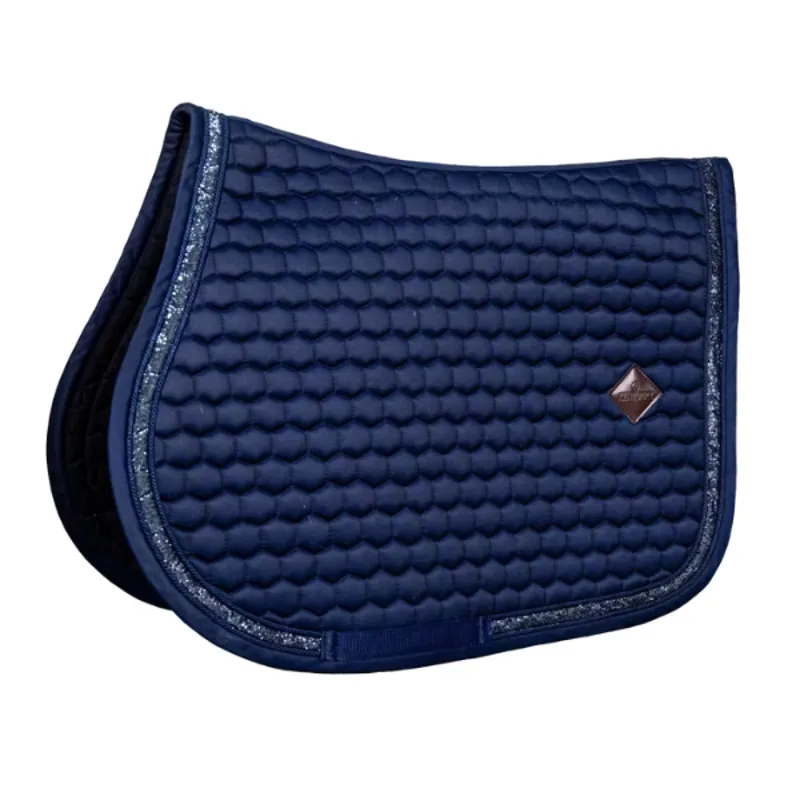 Kentucky Saddle Pad Glitter Band Jumping - Navy