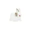 At Home In The Country Brooch - White Rabbit