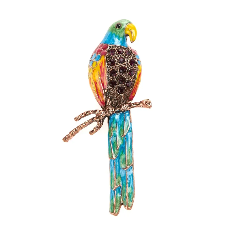 At Home In The Country Brooch - Parrot