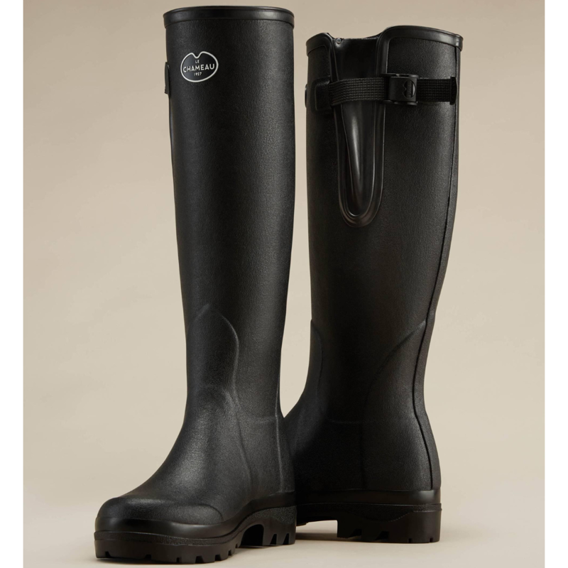 Le Chameau Women's Vierzonord Neoprene Lined Wellington Boot Black-5