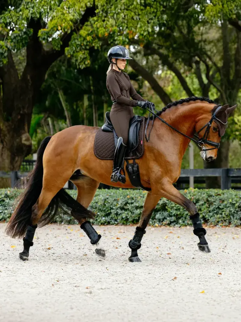 LeMieux Brilliance Dressage Square Espresso-1