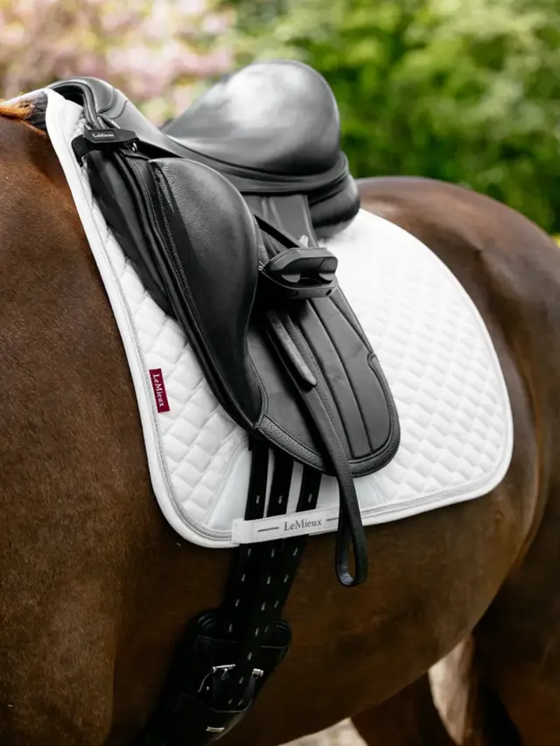 LeMieux Brilliance Dressage Square White-1