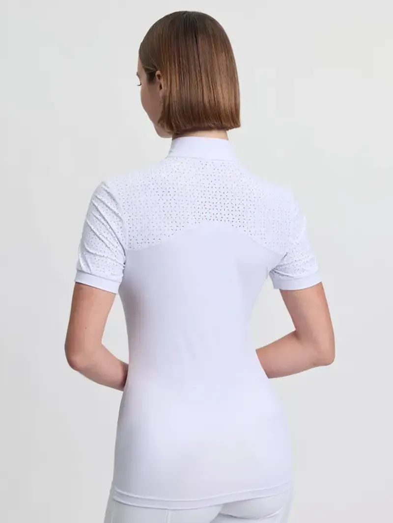 LeMieux Brilliance Verity Short Sleeve Show Shirt White-1